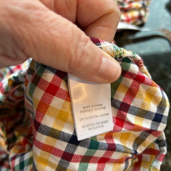 Hudson Bay Company Stripes cotton PJ set. Collared. Buttons. Pockets. Medium - Picture 10 of 10